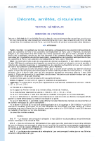 Décrets 2025-848 du 27 août 2025