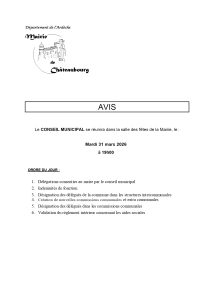 Avis de conseil municipal